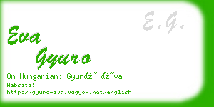 eva gyuro business card